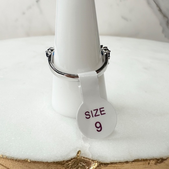 Bomb Party September Graceful and Strong Sapphire Blue Ring Size 9 RBP8143 NWT - Picture 2 of 5